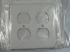 Leviton 001-88016 2-Gang Duplex Receptacle Wall Plate White Lot of 10 ! NOP !