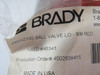 Brady 45341 BS07A-RD 4-Legged Ball Valve Lockout 4.07"Hx3.05"Wx5.31"ID ! NWB !