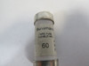 Bussmann 60K07C HRC Fuse 60A 600VAC USED