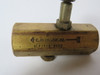 ECI KLF250B Brass Piston Check Valve 1/4" NPT USED
