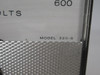 Triplett 320-G Panel Meter Range 600-0-600 D.C. Volts USED