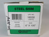 Precision Brand 16530 Steel Shim 0.015" Thickness 6" x 100" BOX DAMAGE NEW