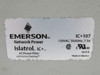 Emerson IC+107 AC Power Filter 120V 50/60Hz 7.5A USED