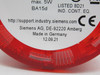 Siemens 8WD4400-1AB Continuous Light Element Red 230V 5W 70mm D USED