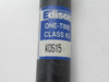 Edison KOS15 One-Time Fuse Class K5 15A 600VAC USED
