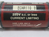 Edison ECNR110 Bullet Time Delay Dual Element Fuse 110A 250VAC USED