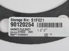 Weir 0730005615 Suction Flange Gasket 9" OD 5-3/4" ID 1/16" Th SHELF WEAR NOP