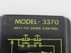 Nolatron 3370 Anti Tie Down Control Relay 115VAC 8-Pin USED