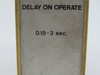 Electromatic SA1002203S Delay On Timer 0.15-3 sec 220VAC 11-Pin SHELF WEAR USED
