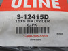 Uline S-12415D Bin Divider 11x5" 6-Pack *HOLEY BAG* NWB