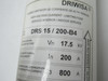 Driwisa DRS-15/200-B4 High Voltage Current Limiting Fuse 200A 17.5kV USED