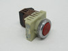 Fuji Electric AH25-FR01 Momentary Flush Push Button 250V 6A 1NC Red Cap USED