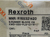Rexroth R165321420 Carbon Steel Ball Runner Block 107.9mm L 70mm W DMG BOX NEW