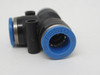 Festo 130976 QST-B-10-10 Push-In T-Connector 10mm Tubing OD USED
