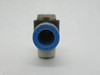 Festo 153100 QSLV-1/4-8-I Push-In L-Fitting R1/4" Thread 8mm Tubing OD USED