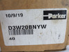 Parker D3W20BNYW-40 Directional Control Valve 120V 60Hz BOX DAMAGE NEW