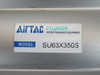 AirTAC SU63X350S Double Acting Air Cylinder 63mm Bore 350mm Stroke USED