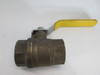 Howell HQ104-BR-IP-114 Brass Ball Valve 1-1/4" NPT 600CWP 150SWP 1/2 psi USED