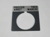 Allen-Bradley 800T-X618F 30mm Legend Plate POUSSER ARRET TIRER MARCHE NEW
