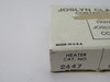 Joslyn Clark 2447 Thermal Overload Relay Heater Element BOX DAMAGE NEW
