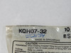 SMC KQH07-32 Male Brass Connector 1/4"Tube OD 10-32 UNF Lot of 5 SHELF WEAR