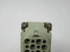 Harting 09210643101 Female Crimp Connector Insert 10A 64-Pole + Ground 24B USED
