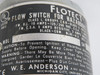 W.E. Anderson V4-2-U 5 Layer Vane Operator Flow Switch 3/4" NPT SHELF WEAR NOP