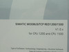 Siemens 6AV6676-6MB40-0AX0 Modbus/TCP Red for CPU 1200 and 1500 SEALED NEW