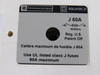 Telemecanique Square D J60A Disconnect Switch 60A 600VAC 250VDC 3P 3Ph USED