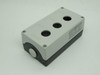 Siemens 3SU1853-0AA00-0AB1 Metal Enclosure 3-Hole 22mm M20 Gray SHELF WEAR NEW