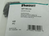 Panduit MP150-C0 Wire Marker Plate 1.50x0.75" Black 3 Packs of 100 Each NWB