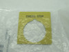 Allen-Bradley 800T-X504Y Series A Legend Plate Emergency Stop Yellow NWB