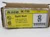Ilsco IK-750 Copper Split Bolt Connector 750 kcmil 4/0 8 SOL/STR 600V NEW