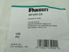 Panduit MP200-C0 Wire Marker Plate 0.75x2" Black 100-Pack NWB
