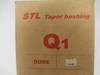 STL Q1-1-1/8 Tapered Bushing 2-7/8"OD 1-1/8"ID 2-1/2"LTB BOX DAMAGE NEW