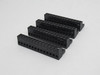 Dinkle 5ESDV-14P-BK PCB Connector 300V 15A 14-Position Black Lot of 4 USED