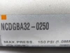 SMC NCDGBA32-0250 Pneumatic Cylinder 32mm Bore 2.5" Stroke USED