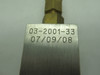 Pax 03-2001-33 Hydraulic Valve MISSING ACCESSORIES NOP