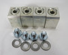 Ilsco D3812 Mechanical Lug Set 300 kcmil-4AWG AL7CU Lot of 4 NOP