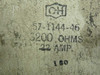 Cutler Hammer 57-1144-46 Flat Body Ceramic Resistor 1.22A 3200 Ohms USED