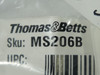 Thomas & Betts MS206B 6-Position Male Connector Insert ! NEW !