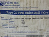 Chemline 21A020ES PVC Ball Valve 2" Type 21 True Union ! NEW !