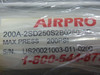 AirPro 200A-2SD250S2B0250-AB Pneumatic Cylinder 200psi ! NEW !