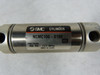 SMC NCMC106-0100 Pneumatic Cylinder 1 1/16" Bore 1" Stroke USED