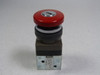 Parker 4N301-332 Shrouded Pneumatic Push Button - Red ! NEW !