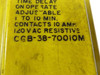 Potter & Brumfield CGB-38-70010M Relay  Time Delay 120VAC 10A .1-10MIN USED