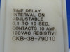 Potter & Brumfield CKB-38-79010 Time Delay Relay 0.1-60s 120VAC 10A USED