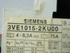 Siemens 3VE1015-2KU00 Motor Starter On/Off w/ Enclosure 4-6.3A USED