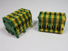 Entrelec MB4/6-P10 Terminal Block 2 Pack GREEN/YELLOW ! NEW !