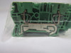 Weidmuller ZPE-2.5 Terminal Block Lot of 20 GREEN USED